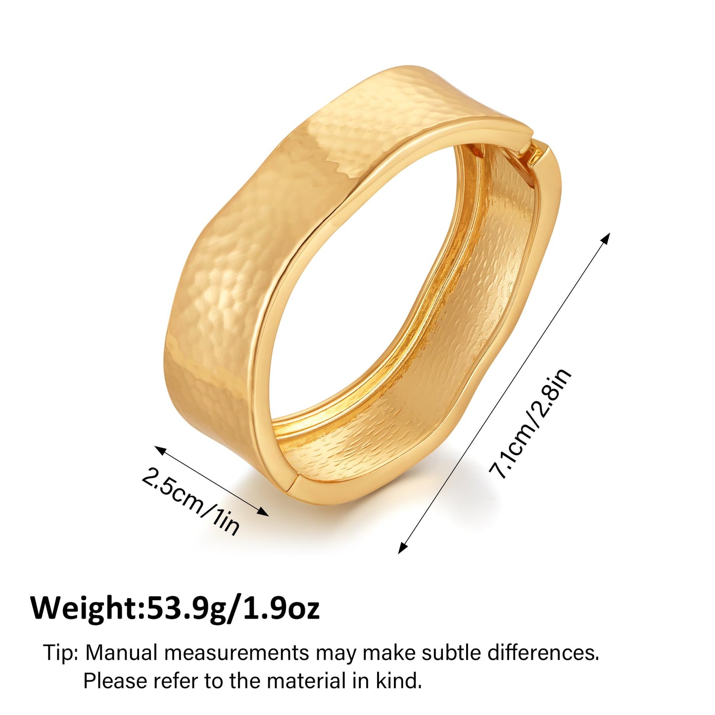 MIJENITI Gold Cuff Bangle Bracelets for Women Charm Chunky Bracelets Gold Statement Bracelet Trendy Jewelry for Women