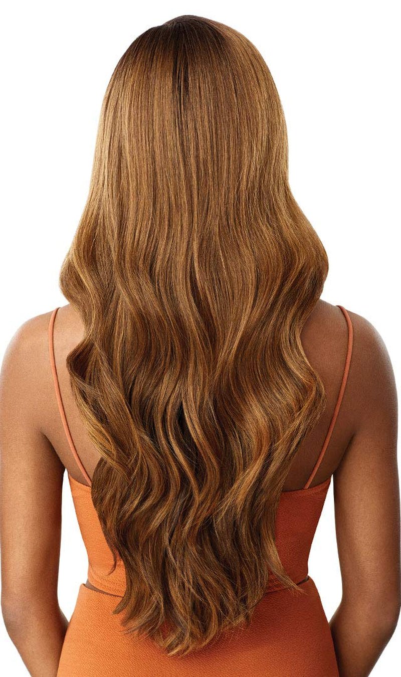 Outre LACEFRONT COLORBOMB Long Body Wave Exclusive Salon-Designed Blonde Shades Pre-Plucked Soft Swiss Lace Natural Baby Haur Heat Resisitant Synthetic - KIMANI (3DRFFBTRBL)
