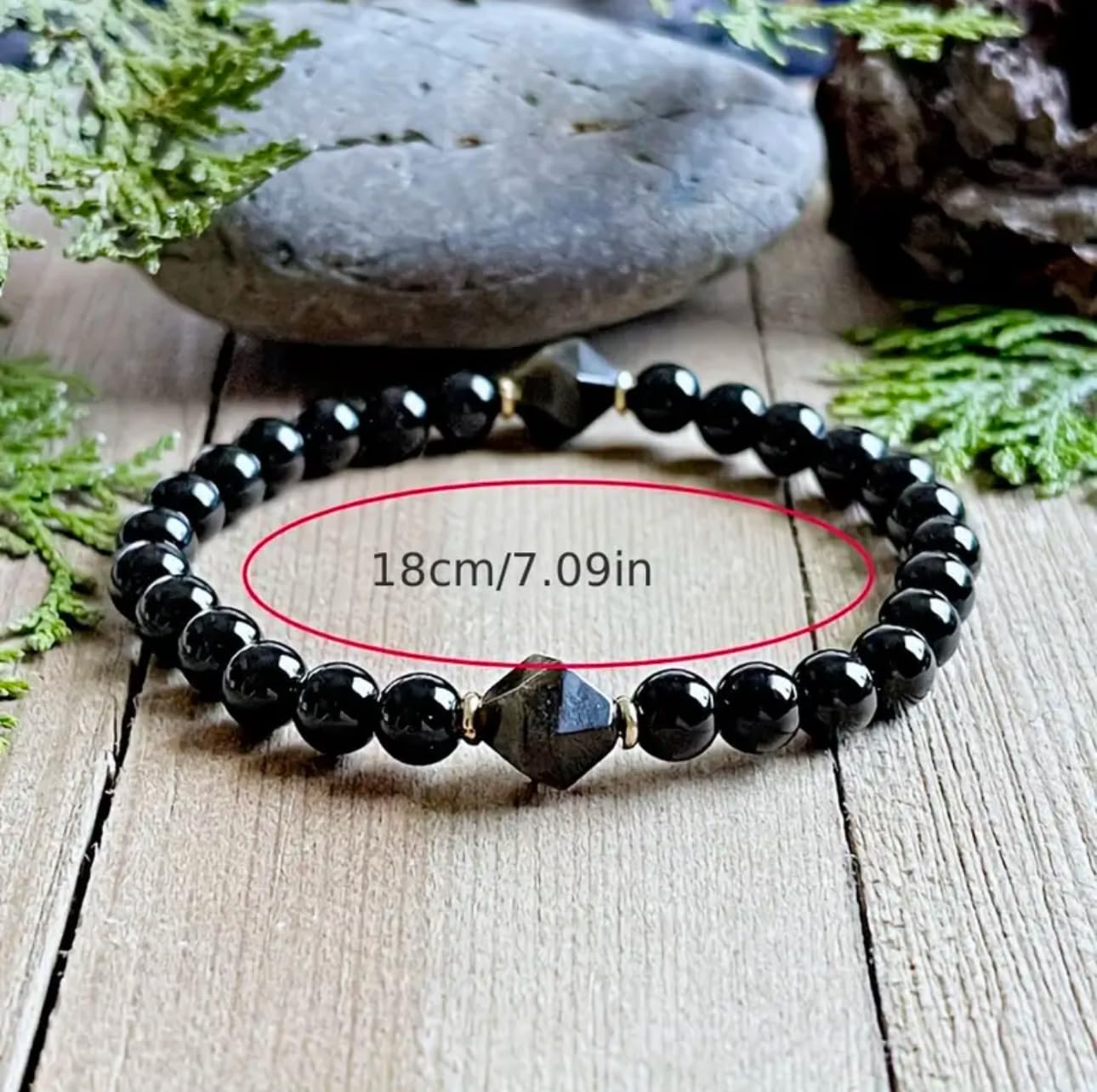 TUBIANCA Obsidian & Black Tourmaline Bracelet, Manifestation & Protection Jewelry for Men & Women, Gifts for Christmas, Valentine’s, Birthdays, Anniversary Stocking Stuffers for Men and Women