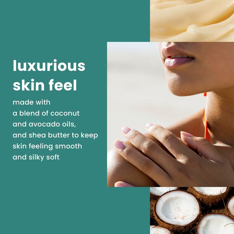 Hawaiian Tropic Weightless Hydration SPF 30 Sunscreen Twin Pack and After Sun Body Butter with Coconut Oil, 8oz