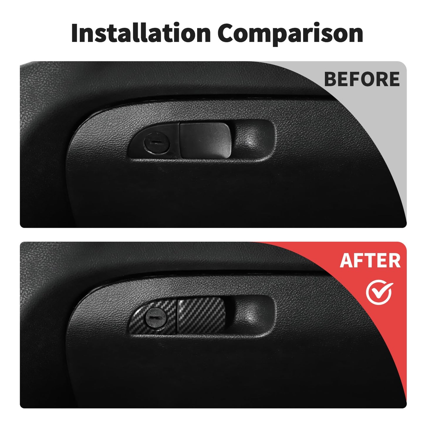 JWWY Dashboard Carbon Fiber Interior Trim Kit Cover Fit for 2015-2025+ Dodge Charger, Gear Shift Panel Console Outlet Vent Cup Holder Navigation Panel Headlight Switch Cover,20Pcs