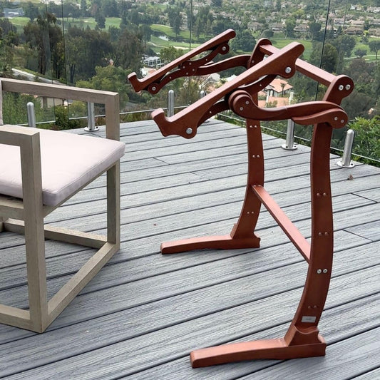Adjustable Embroidery Floor Stand - The Elowen Embroidery and Q-Snap Frame, Premium Cross Stitch Stand for Needlework and W-Stands Lap Stand Compatibility, Needlepoint W-Stands Needlework Lap Stand