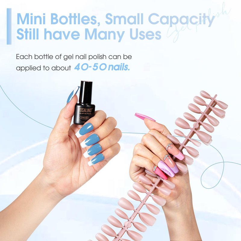 ROSALIND 30PCS Gel Nail Polish Set with Base Glossy Matte and Glitter Top Coat Gel Polish, Orange Green Fall Winter Gel Nail Set Soak Off Gel Polish Set