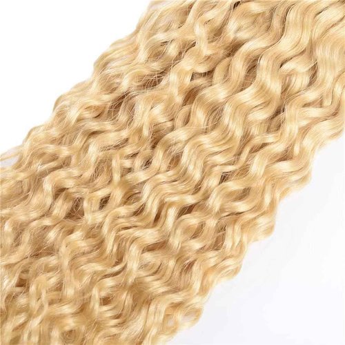 Condescension Human Hair Bundles 24 26 28 Inch Blonde 613 Jerry Curly Bundles Human Hair Unprocessed Brazilian Virgin Quick Weave Hair for Black Women
