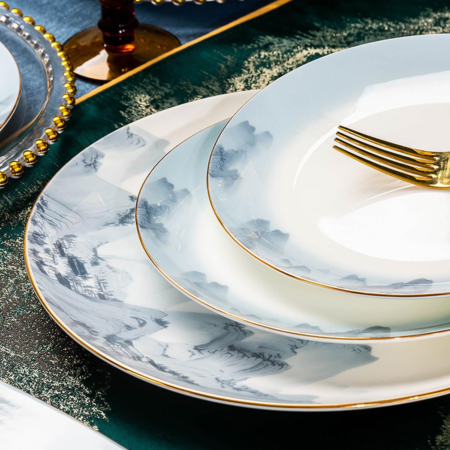 Stoneware Tableware Set, 60 Pieces For 6 People, Dishwasher And Microwave Safe, Family Gathering Gift, High-end Durable Porcelain (30 piece set)