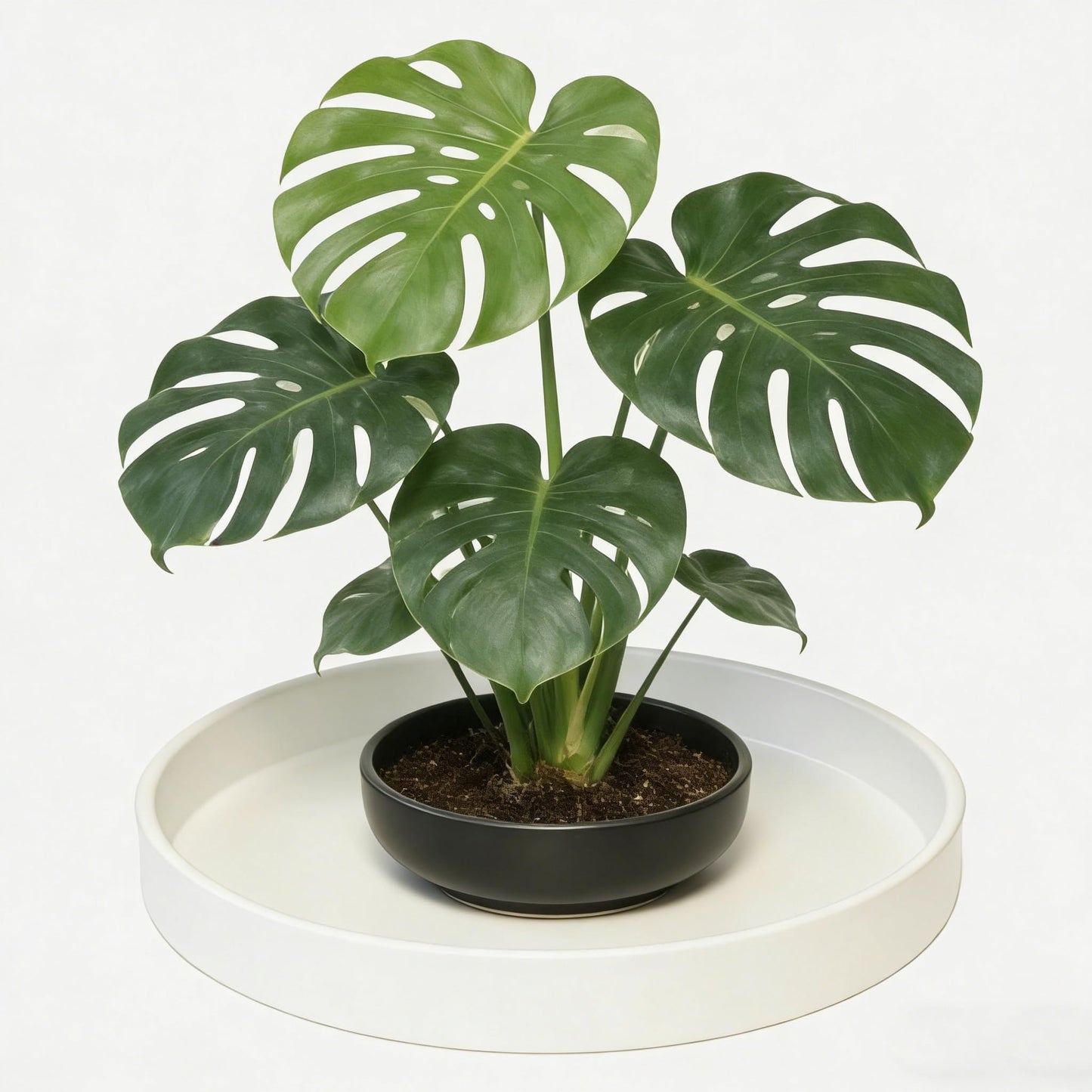Afrine 1 Pack 12 inch Plant Saucer Drip Tray, Heavy Sturdy Plastic Planter Flower Pot Drainage Tray Plate Saucers for Indoor Outdoor Garden, Plant Water Drip Trays for pots Base (12", Creamy White)