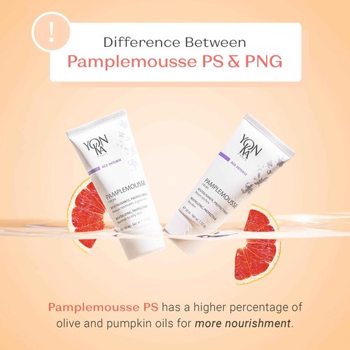 Yon-Ka Pamplemousse PS | Anti-Aging Revitalizing Face Cream with Vitamin C, Pumpkin Seed Oil & Citrus Essential Oils | Lightweight Moisturizer that Boosts Radiance | For Dry Skin | 1.74 fl oz