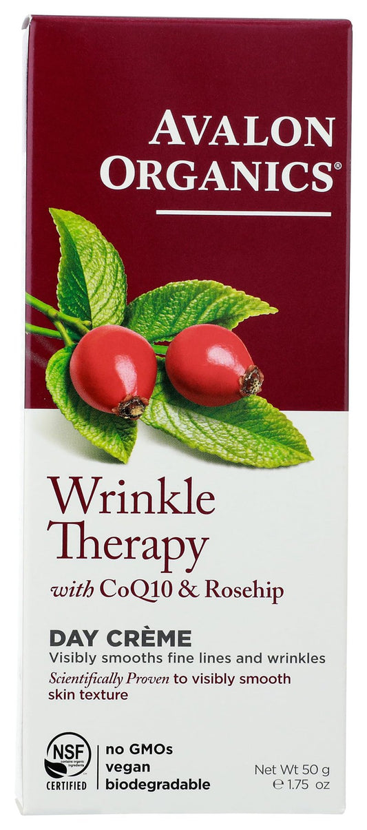 Avalon Organics Day Crème, Wrinkle Therapy, 1.75 Oz