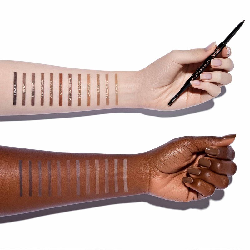Anastasia Beverly Hills Mini Brow Wiz - Travel-Size Ultra-Slim Retractable Eyebrow Pencil for Professional Hair-Like Strokes and Precision Detail - Chocolate
