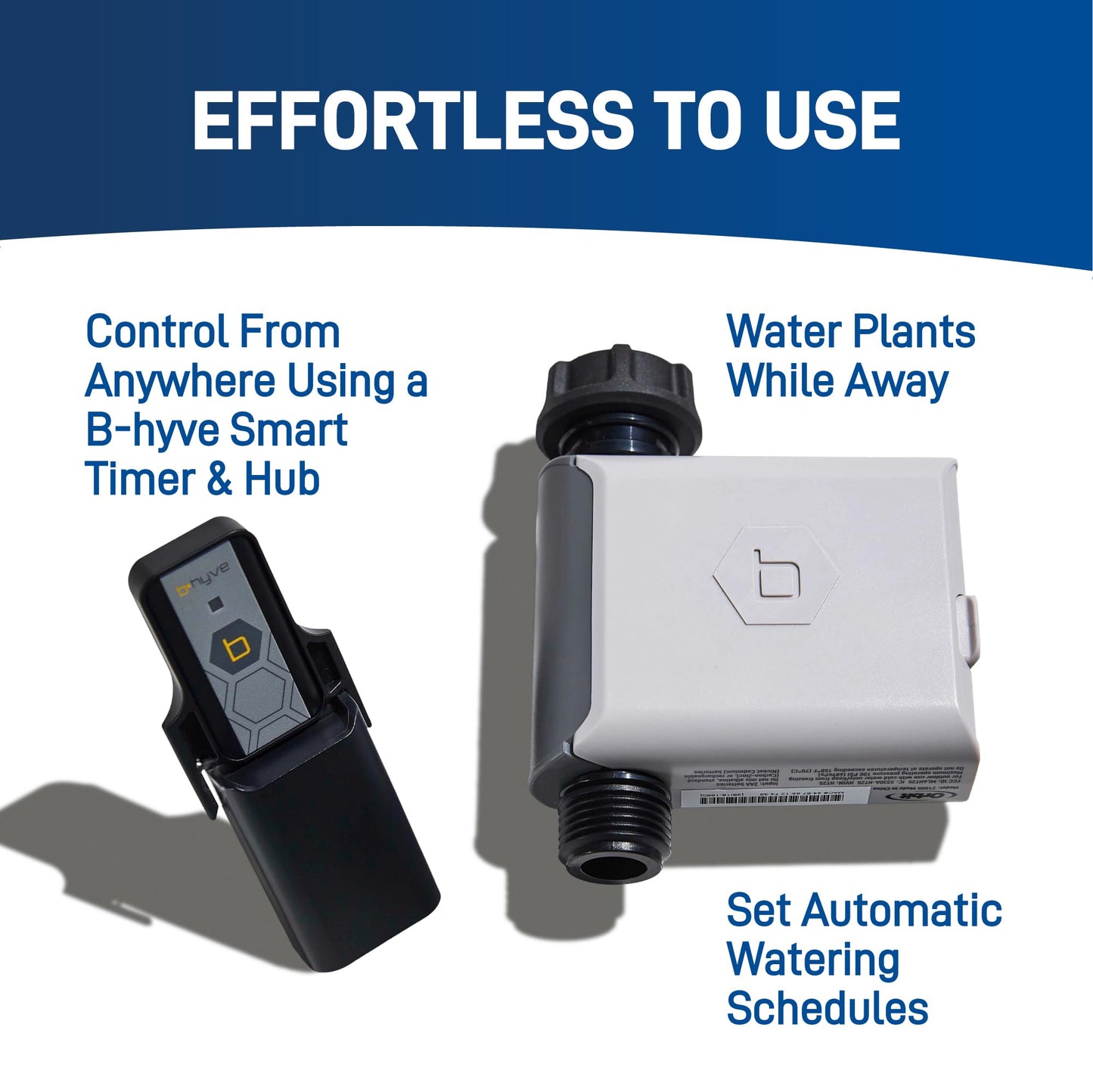 Orbit 50022 Medium-Area 1-Zone All-in-One Automatic Watering System with B-hyve Smart Hose Watering Timer and B-hyve Smart Wi-Fi Hub