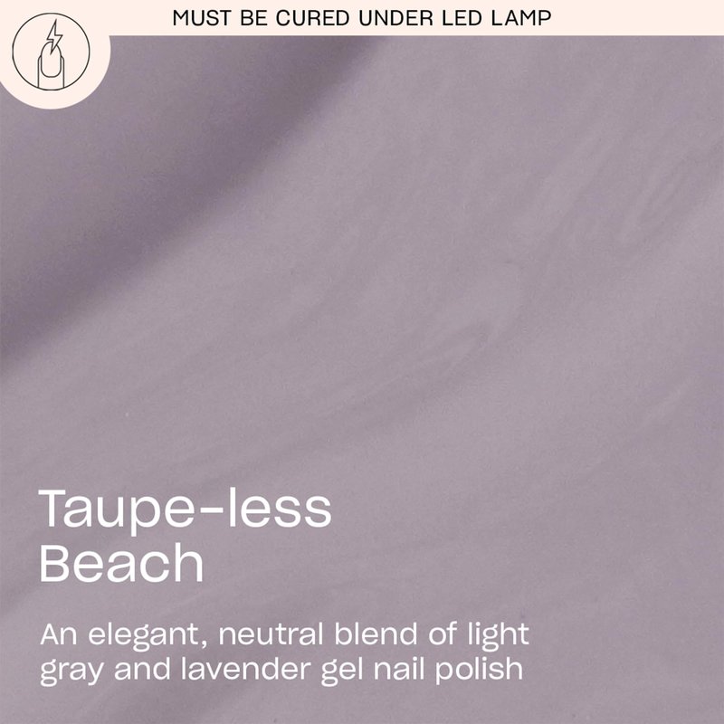 OPI GelColor Taupe-less Beach | Opaque Soft Gray Lavender Crème LED Cure Gel Nail Polish | Salon-Quality Shine, Long-Lasting Wear | Vegan & HEMA Free | 0.5 Fl Oz