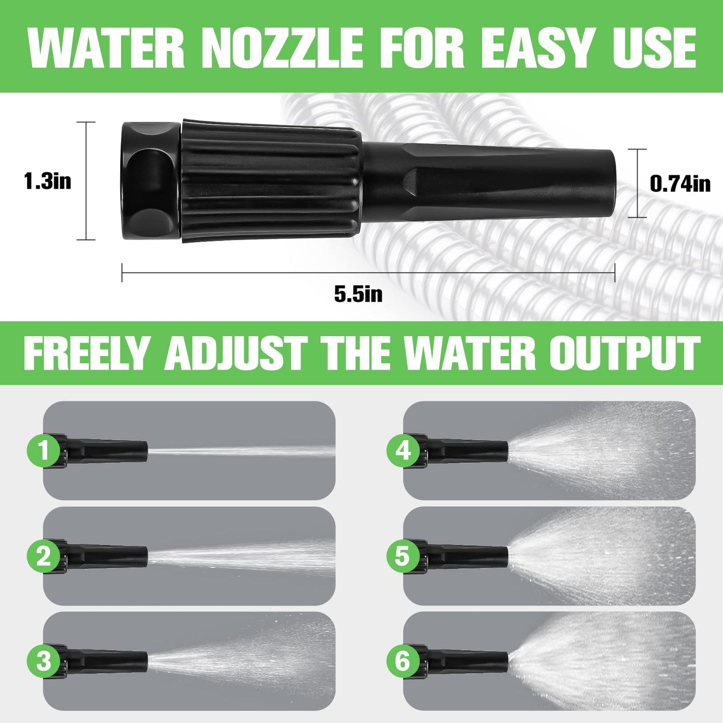 TVKB Metal Garden Hose 150ft Stainless Steel Water Hose Super Tough Flexible Water Pipe with 3/4 inch Brass Fittings and Sprayer Nozzle, Kink & Tangle Free, Rust Proof