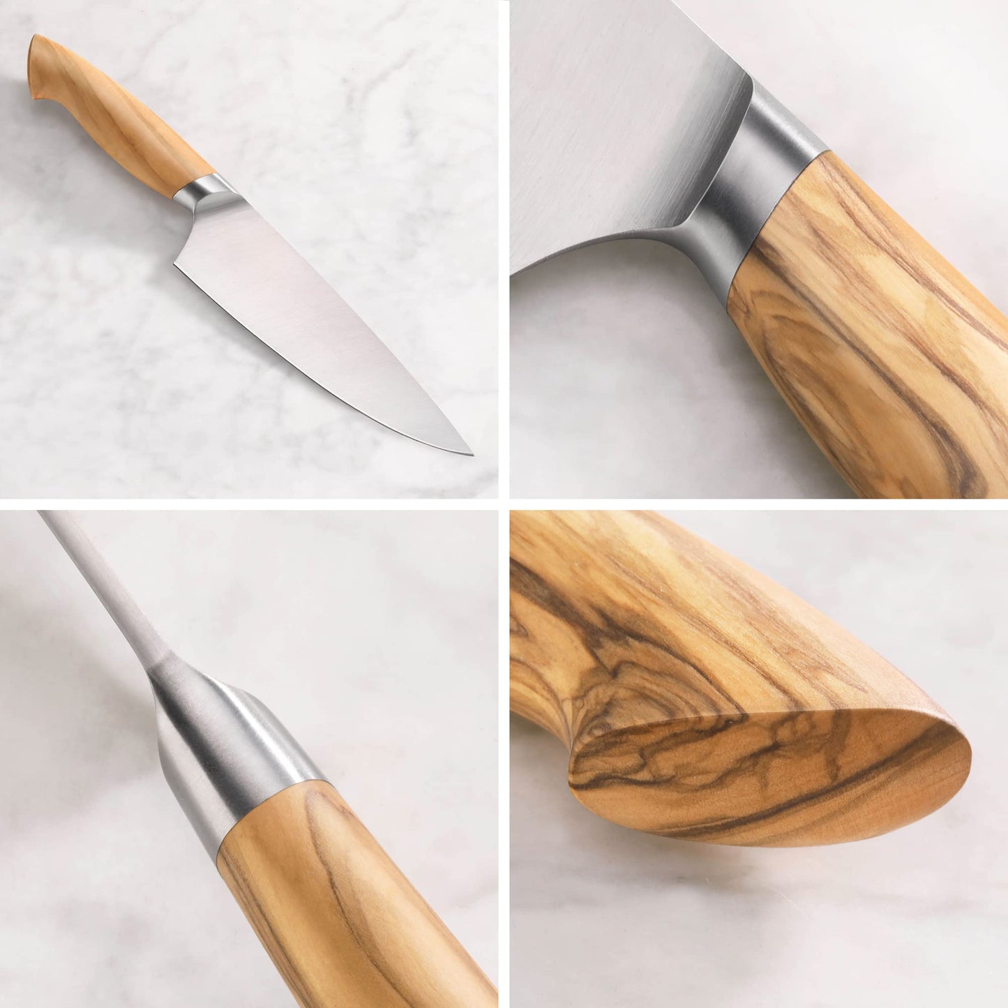 Cangshan OLIV Series 6-Inch Chef's Knife, Forged Swedish 14C28N Steel, 501578