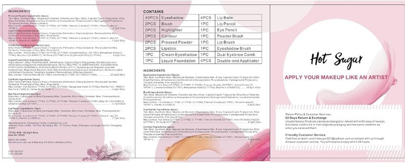 Hot Sugar Makeup Kit for Teen Girls 14-16, Beauty Box with Real Cosmetics for Women (Mermaid)
