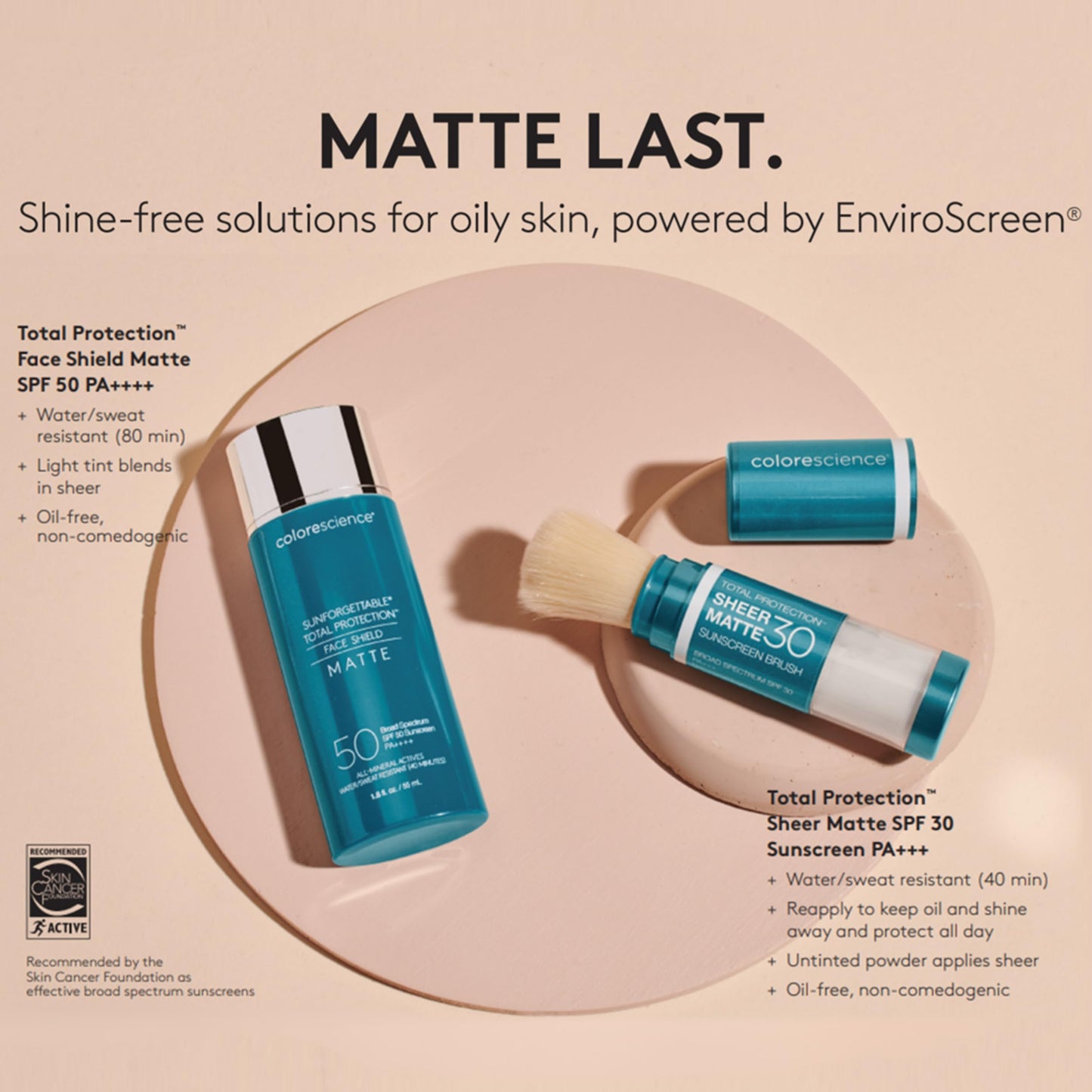 Colorescience Total Protection Face Shield Matte SPF 50, 1.8 fl. oz.