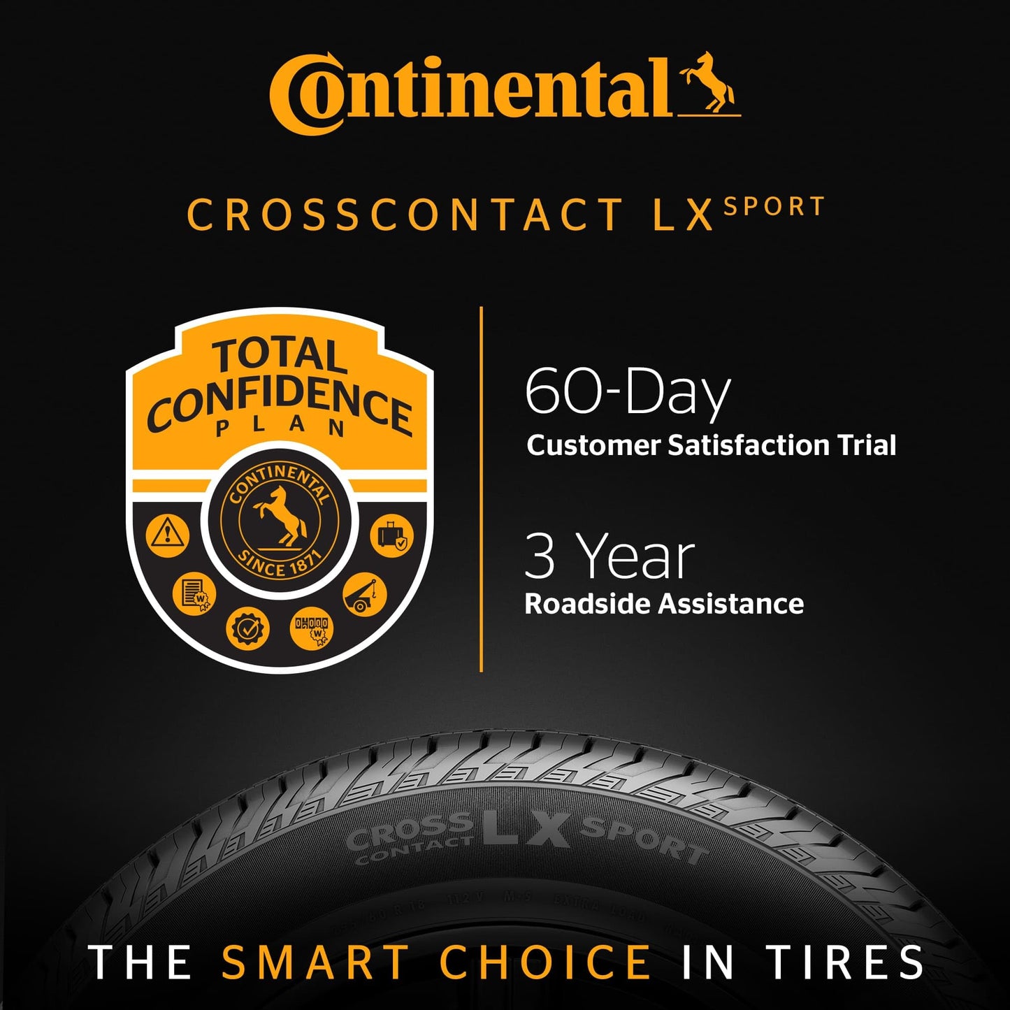 Continental CrossContact LX Sport All Season 245/50R20 102V SUV/Crossover Tire