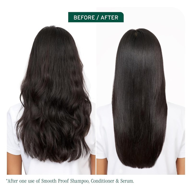 Biolage Smooth Proof Shampoo - Gently Cleanses and Adds Shine,Nourishes,Moisturizes & Tames Frizz,For All Frizzy Hair Types,With Camellia Oil & Glycerin,Vegan-& Paraben-Free,33.8 Fl Oz,(Pack of 2)