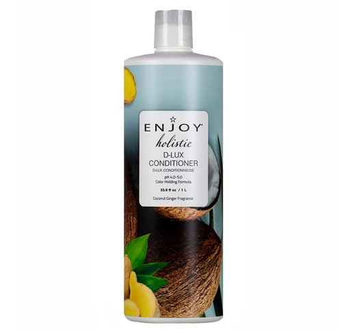 Enjoy Hair Care Holistic D-LUX Conditioner, pH 4.0-5.0, Hair Conditioner For Damaged Hair, Conditioner Curly Hair Products - 33 Fl Oz