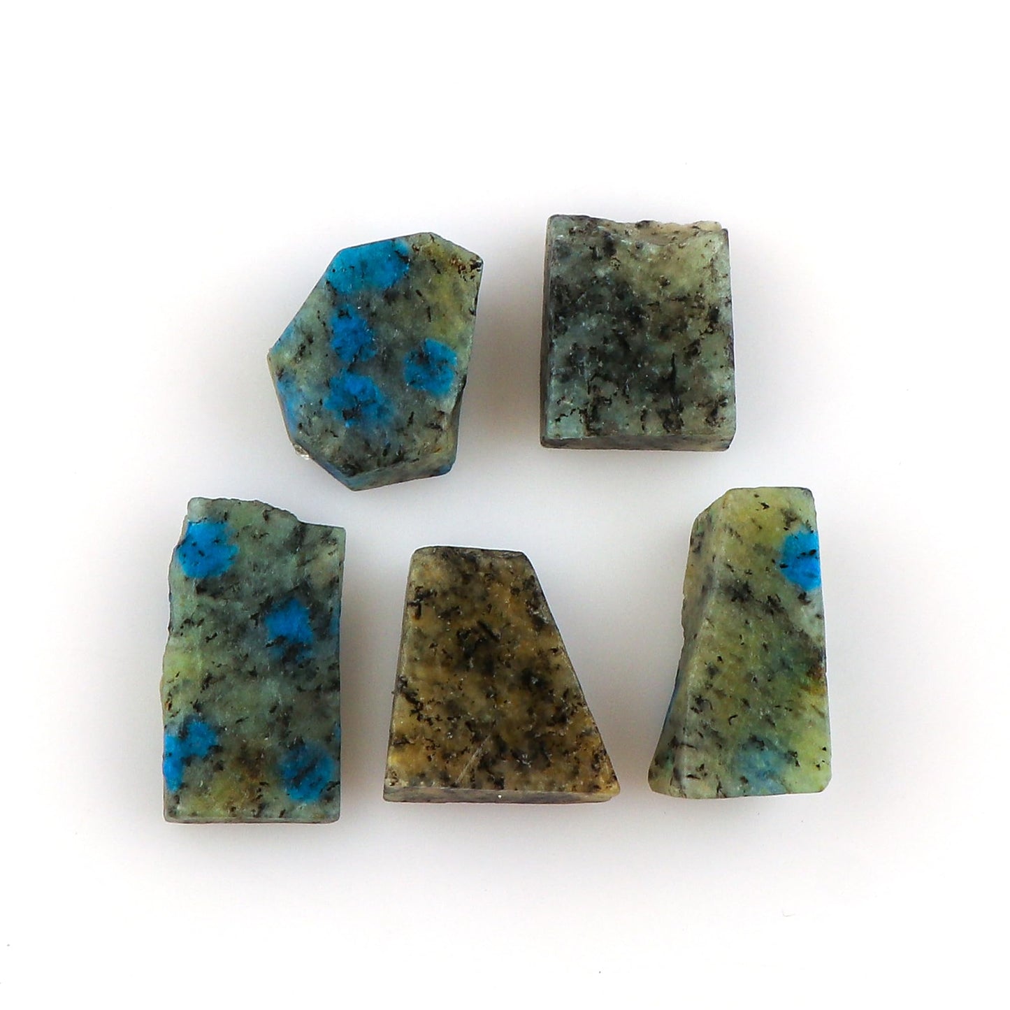 CRYSTALINES 5pcs Wholesale Natural Raw Green Rutile Quartz Gemstone, Untreated Rough Stone, Bulk Loose Supplies, DIY Crafts, Jewelry Making, Healing Crystals, Birthstone, Gem Collection, AAA Grade