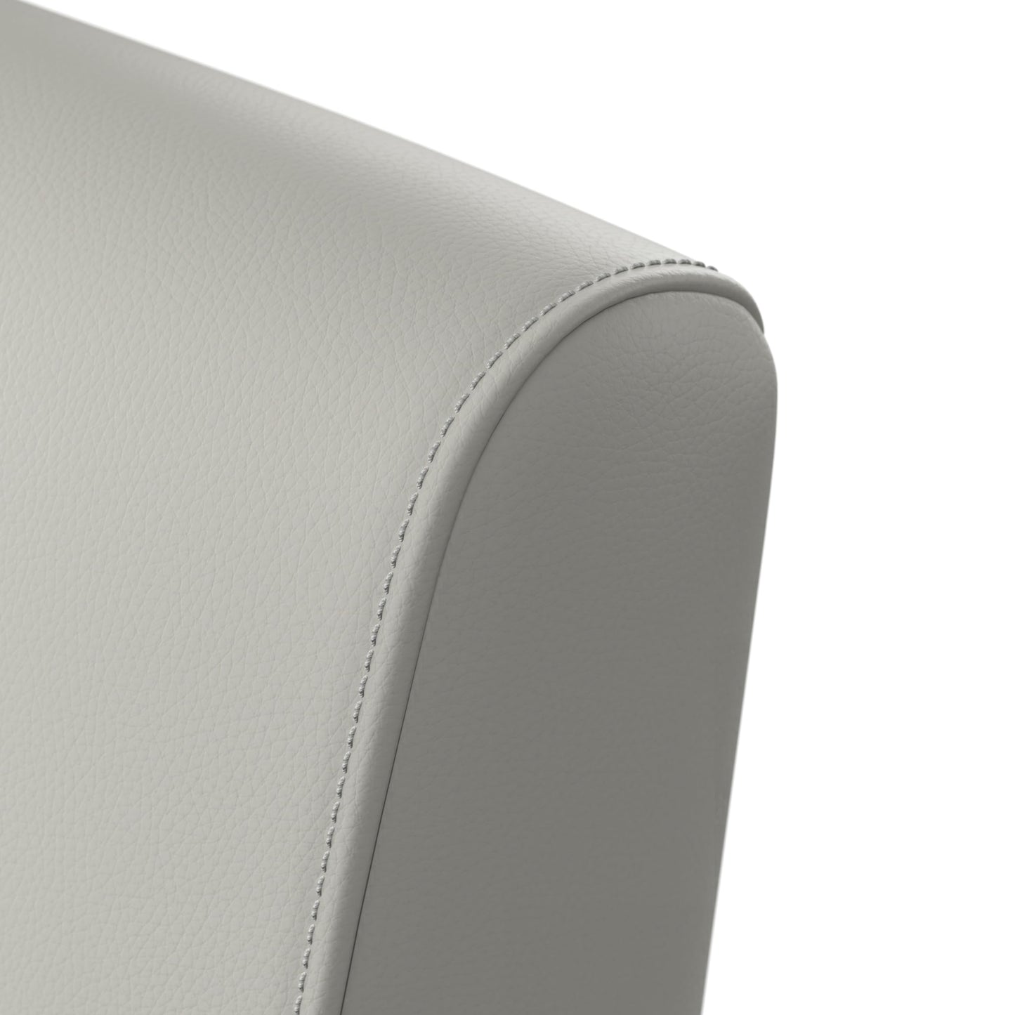 Bush Business Furniture Arrive Waiting Room Loveseat with Arms in Light Gray Vinyl, Reception Area Seating for Office and Lobby