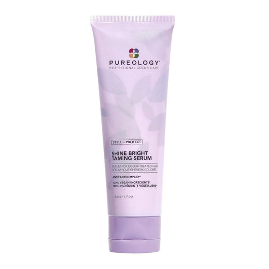 Pureology Shine Bright Taming Serum for Color-Treated Hair - Smooths Strands, Sulfate-Free & Vegan | 3.4 oz