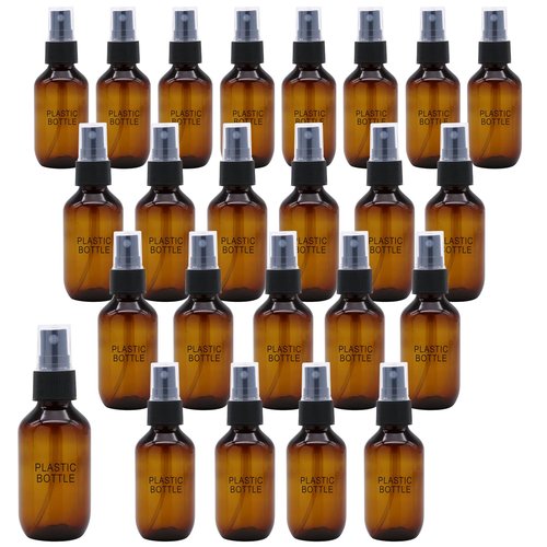 SYNTECSO 240 Pack 2oz Amber Plastic Spray Bottles, Fine Mist Spray Bottles for Essential Oils, Water Spray Bottle for Hair Plant & Cleaning Solution