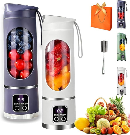 Digital Multimode Juicer Blender - Smart Led Display, Portable Usb Personal Electric Blender, Juicer Shakes And Smoothies Blender For Smoothies Liquid Diet, Shakes, Leak Proof Design (2PC-F)