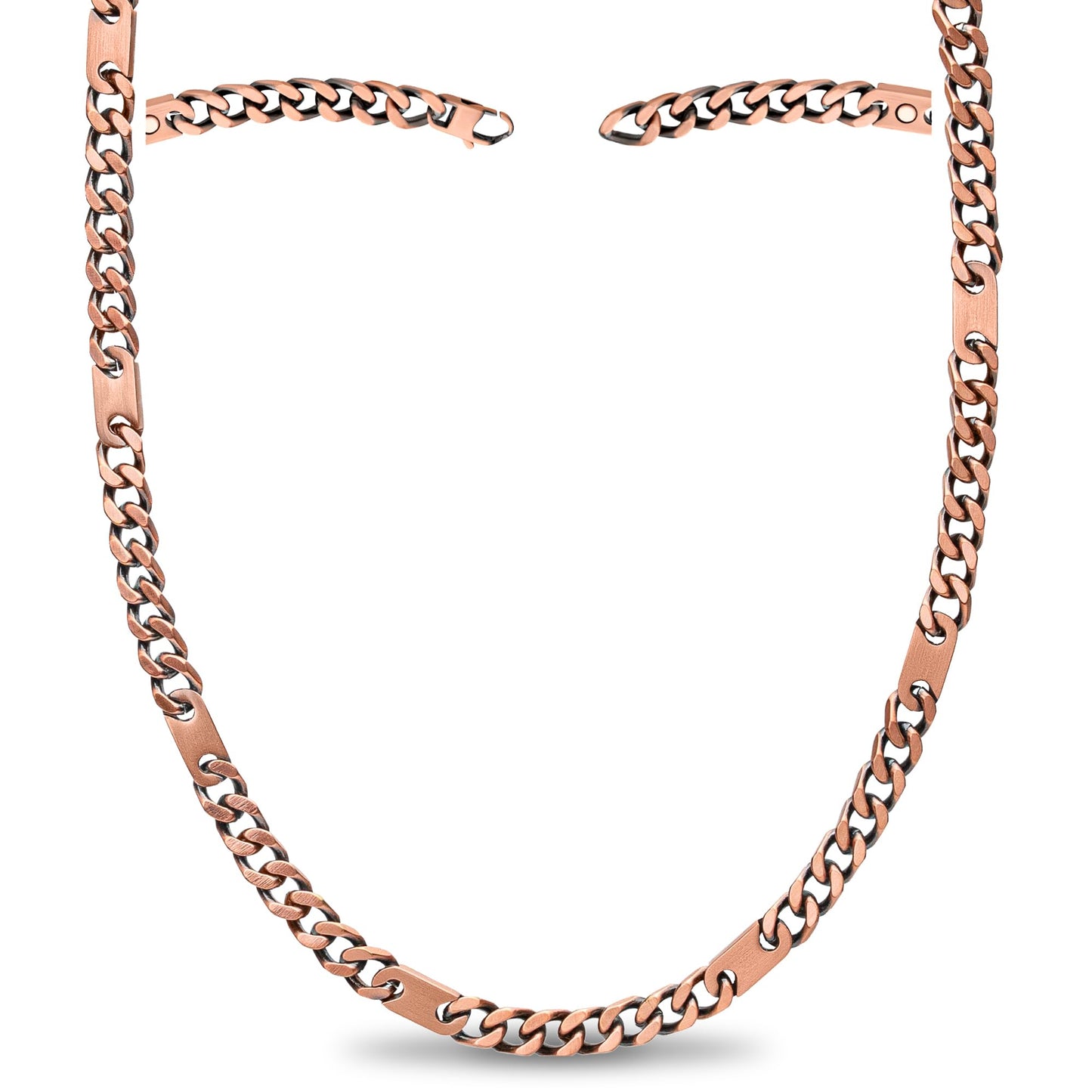 MagnetRX® Copper Magnetic Necklace - Effective Necklace for Men and Women - 99.9% Pure Copper Necklaces Chain with Magnets (24.0 Inches)