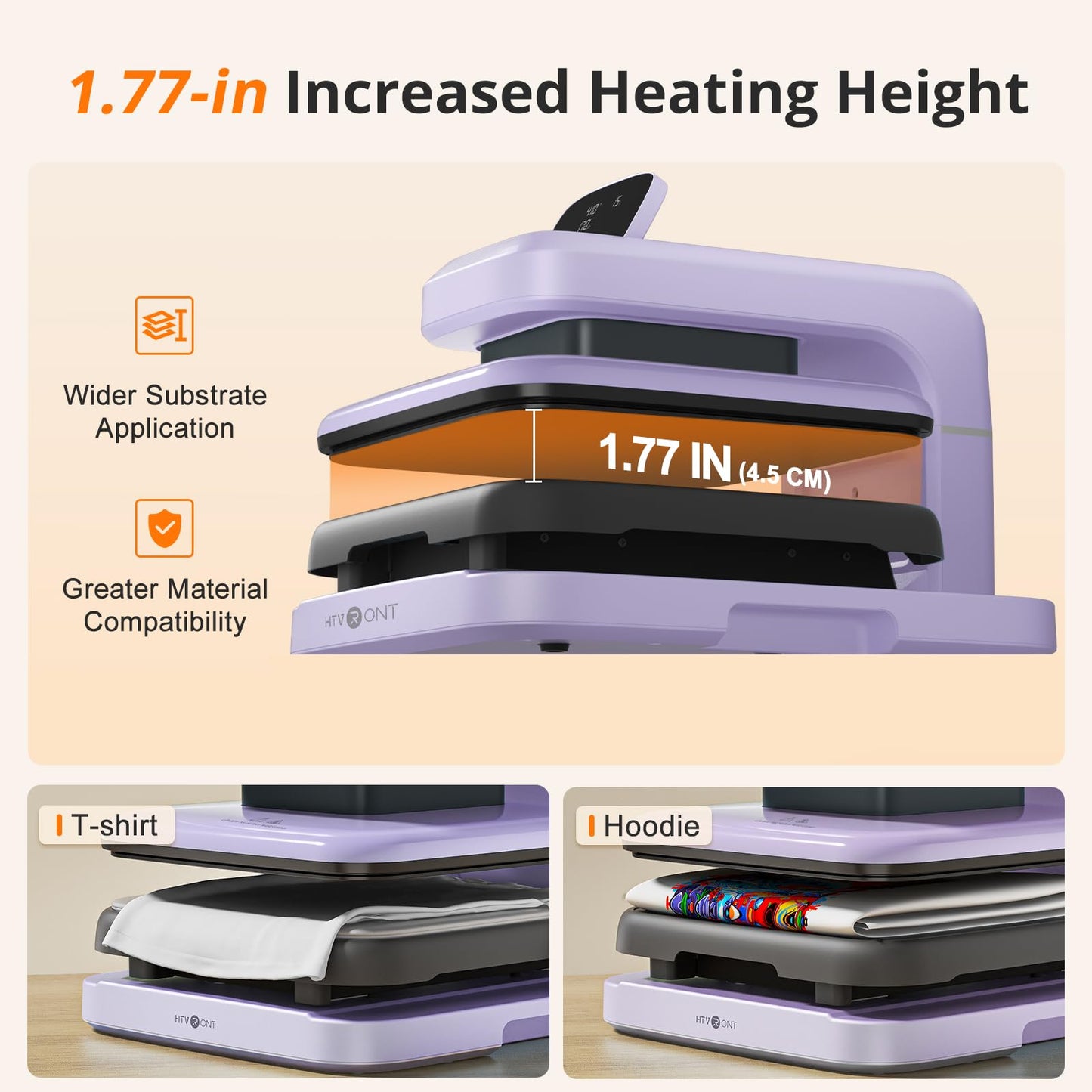 HTVRONT Automatic Heat Press 2 & White Iron on Vinyl - 12” x 50ft