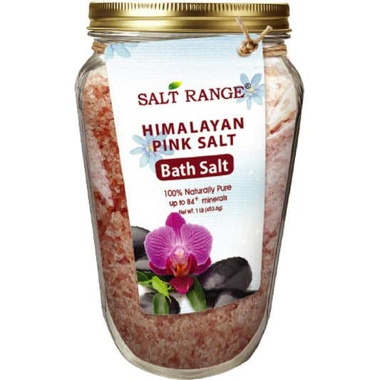 Natural Solution Bath Salt 1lbs Bag Each, 100% Pure Can be Used for Bath, Spa, Shower & Feet, Powerful for Stress Relief, Moisturize Your Skin, Body Soak – Pack of 6, Pink