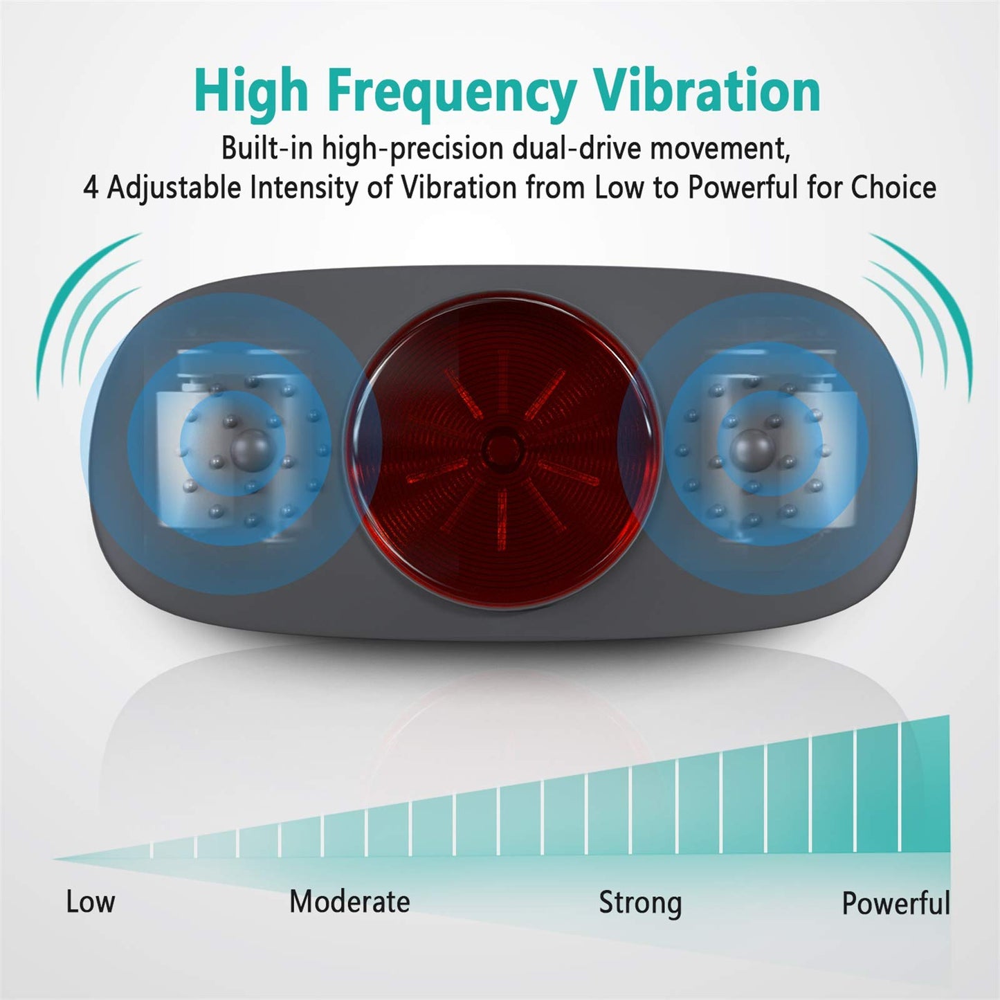 rilassa Wireless Slimming Belt, Abdominal Massager Portable Weight Loss Machine with 4 Vibration Massage Modes, Heating, Improve Blood Flow