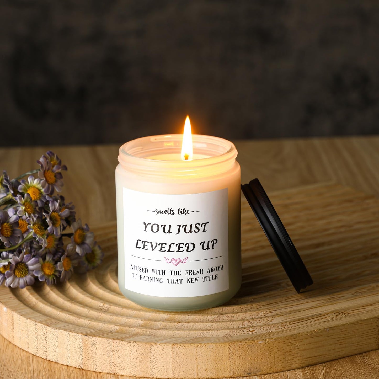 Lounsweer New Beginnings Gifts for Women Farewell Gifts for Coworkers Funny Promotion Gift Set for Women Men Include Candle, Key Chain and Card for Coworker, Gamer, Friend, Boss, Teachers, Nurses