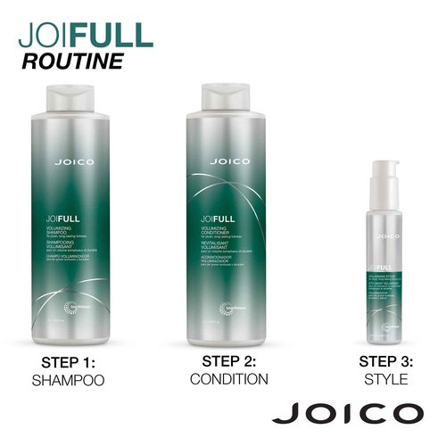 Joico JoiFULL Volumizing Shampoo & Conditioner Set | Plush & Long-Lasting Fullness | Boost Shine | For Fine / Thin Hair