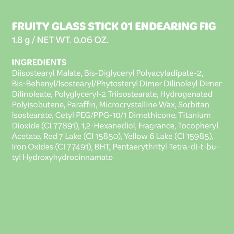 COLORGRAM Fruity Glass Stick 01 ENDEARING FIG | Long-Lasting Juicy Lip Tint with Radiant, Glossy Finish | Melting Syrupy Texture for Vibrant, Hydrated Lips | Non-Sticky Shine