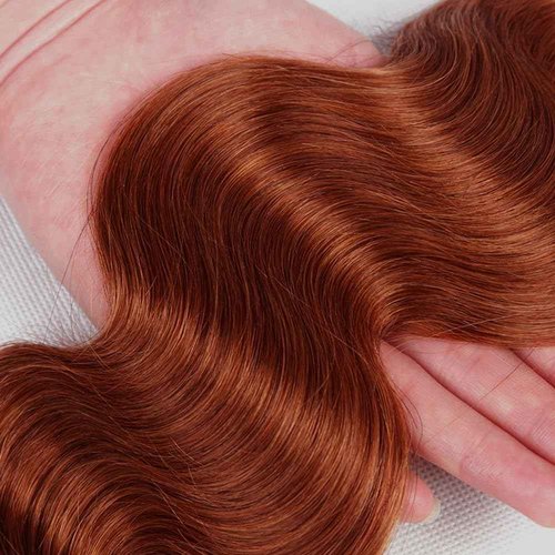 Copper Bundles Human Hair Reddish Brown Body Wave Bundles Hair Extensions 30 30 30 Inch Grade 8A Brazilian Virgin Remy Hair 3 Bundles Double Weft Color #33 Bundles Hair Weave