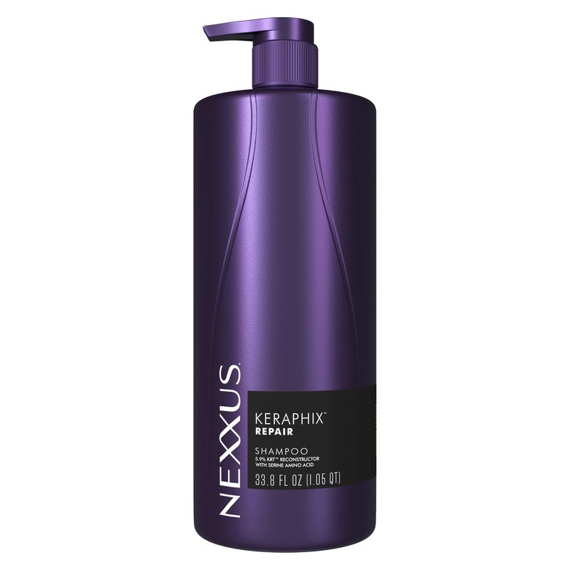 Nexxus KERAPHIX Shampoo for Damage Repair for Damaged Hair Powered by KRT Keratin Resistance Therapy with Liquid Crystal Amino Acids 33.8 Fl oz