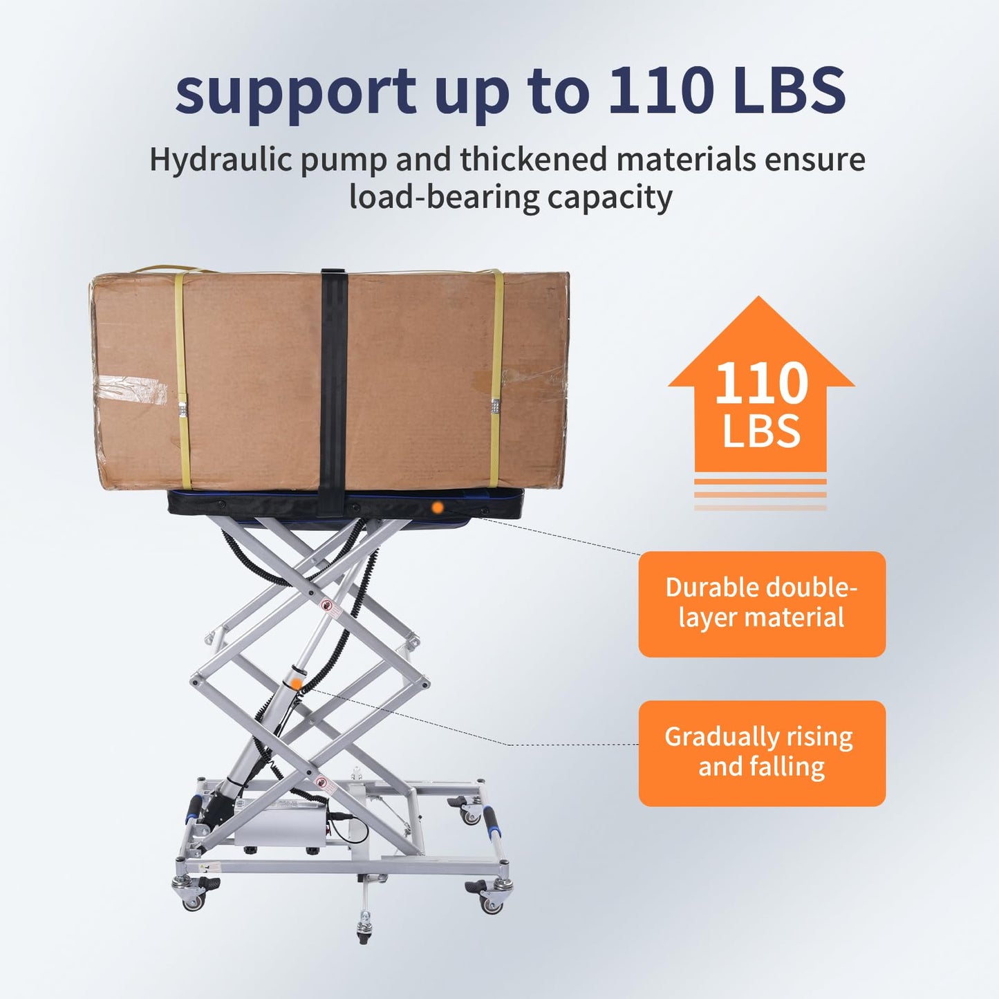Wheelchair Lift Portable Electric Lift for Wheelchairs and Scooters - Lightweight, Rechargeable & Space-Saving Design