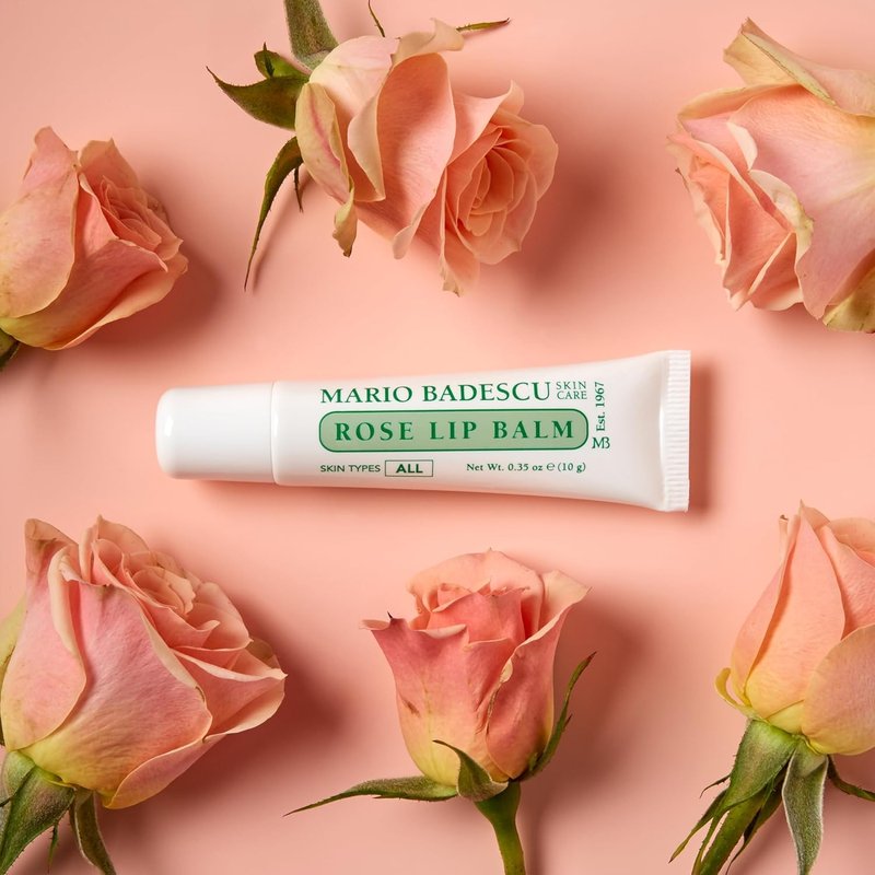 Mario Badescu Rose Water Facial Spray & Rose Lip Balm Bundle | Hydrating Aloe & Rosewater Face Mist + Ultra-Nourishing Lip Moisturizer with Coconut Oil & Shea Butter | Softens, Smooths & Rejuvenates