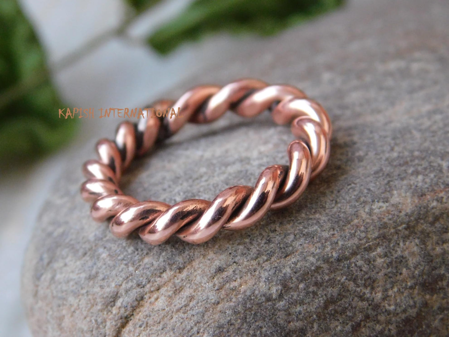 Generic Pure copper tensor rings twisted, Simple ring, Tensor Rings Twist Ring Jewelry, Solid Copper Twisted ring for Men and Women, Jewelry for Unisex, (5.5)