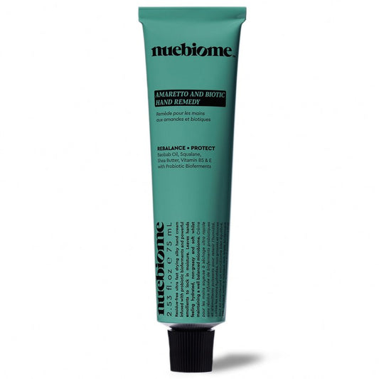 Nuebiome Amaretto Hand Cream, Hand Cream for Women & Men, Lightweight, Fast Drying & Residue-free; 75 mL, Paraben, Cruelty-free & Vegan
