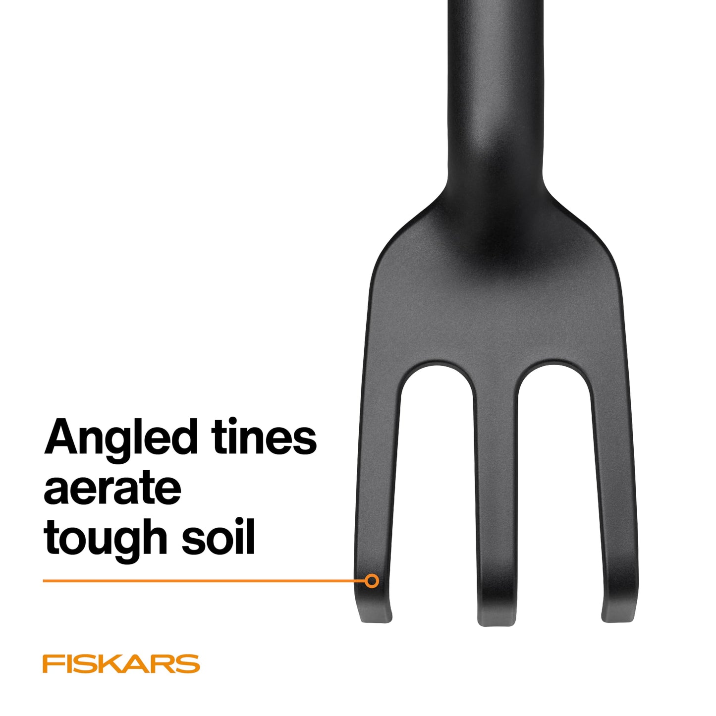 Fiskars Eco Cultivator with Wide Angled Tines, Ergonomic Handle, UV Resistance, Ideal for Loosening Soil and Removing Weeds