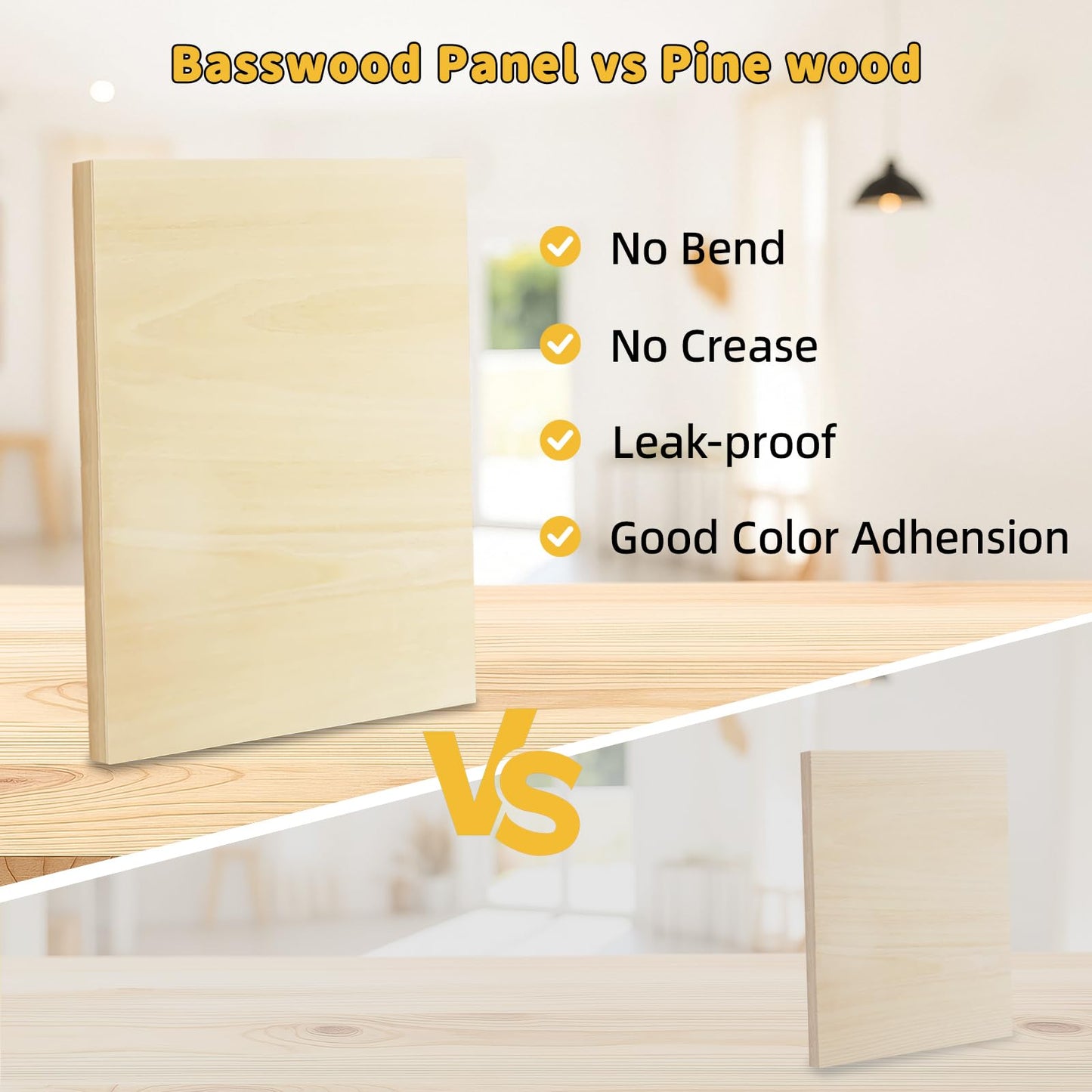 4 Pack 16x20 Basswood Paint Pouring Panels – Wood Painting Boards for Acrylic Pouring, Oil & Resin Art – Sturdy Pre-Sanded Artist Panels for Professionals & Exhibitions