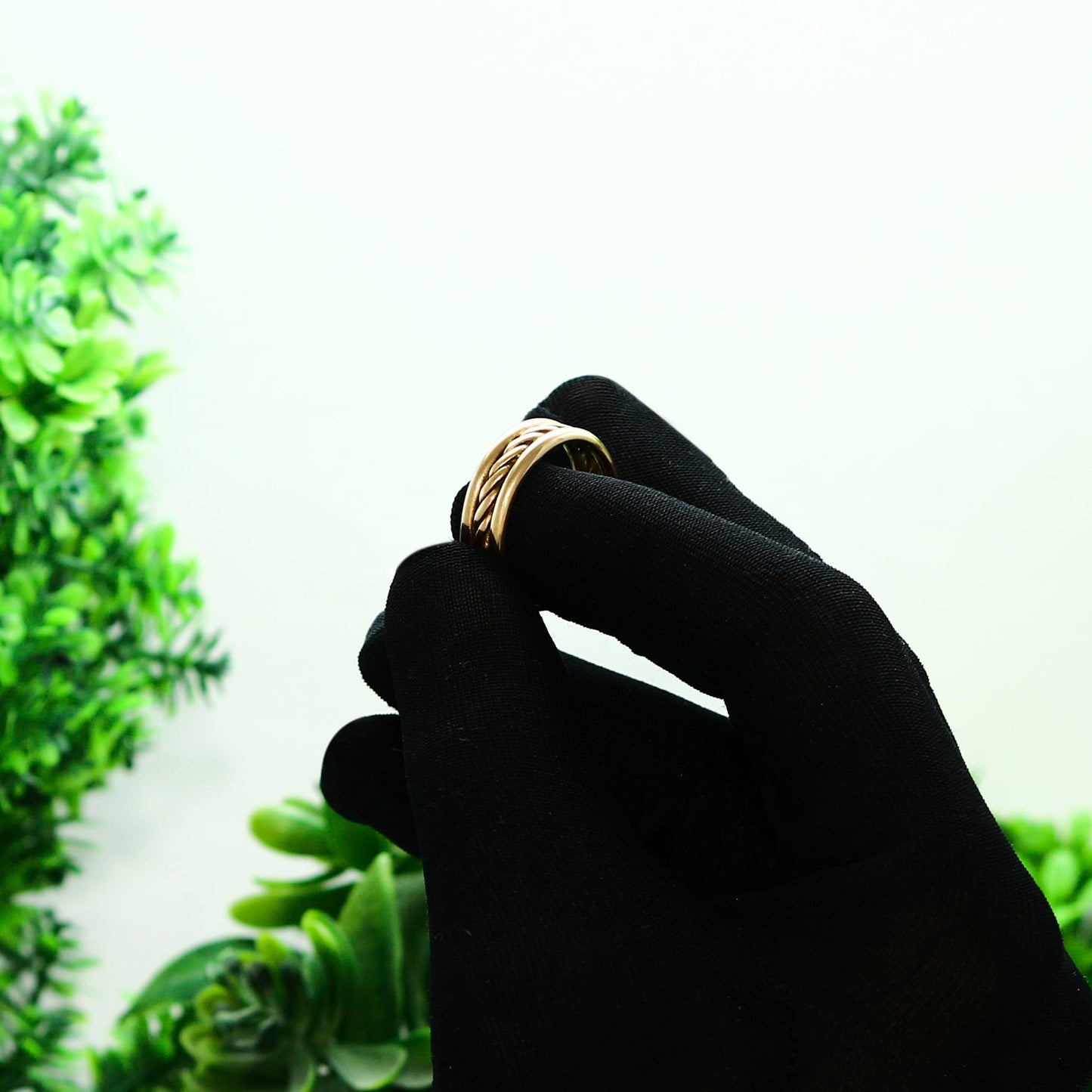 Krishnaa Jewels Pure Copper Classic HandCrafted Band Ring Gift Jewelry for Men and Women (3.5)