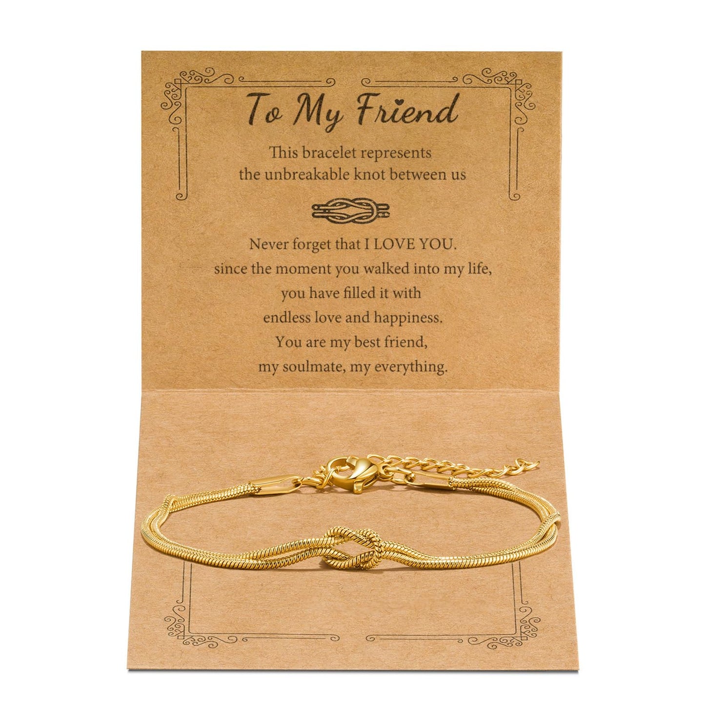 GRCLD Matching Bracelets for Couples Love Knot Bracelet Pinky Promise Soulmate Relationship Friendship Bracelets Forever Infinity Jewelry Gifts for Women Teen Her Him (FRIEND-G)