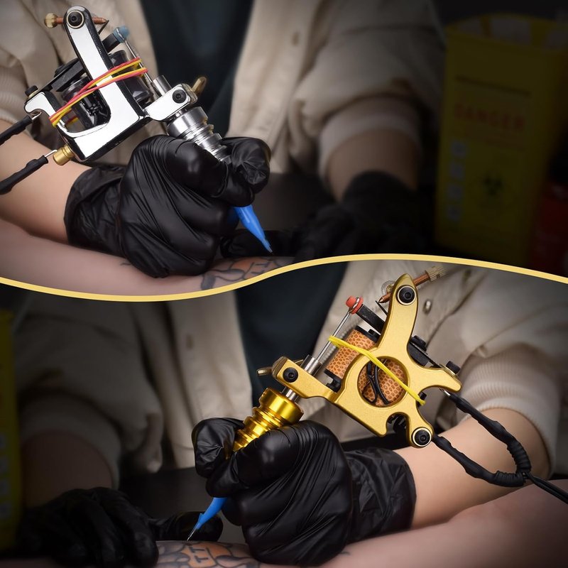Tattoo Coil Machine Kit - Complete 2 Set Tattoo Gun with Power Supply & Needles | Ideal for Beginners and Artists