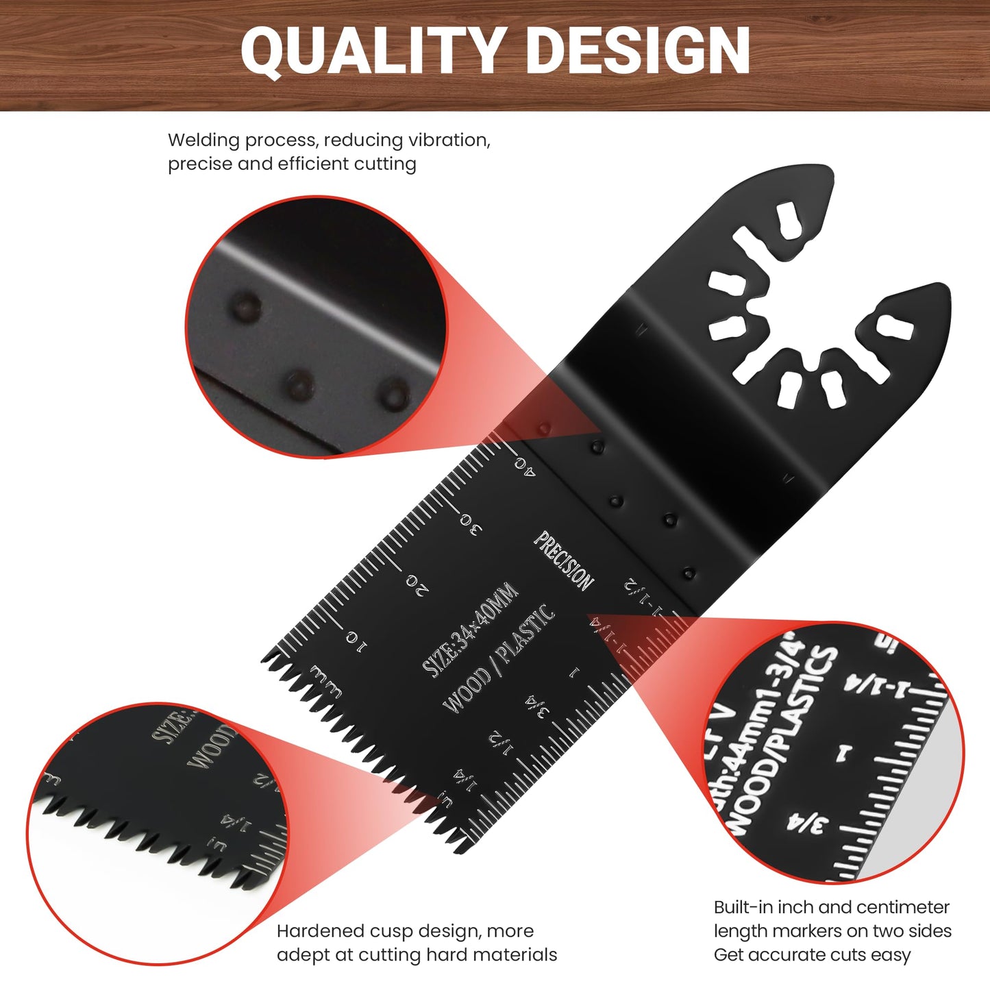 PETOX 159 PCS Oscillating Saw Blades with Sandpaper, Universal Titanium Multitool Blades for Wood/Plastics/Metal, Quick Release Multi Tool Kits Compatible with Dewalt, Ridgid, Ryobi, Rockwell