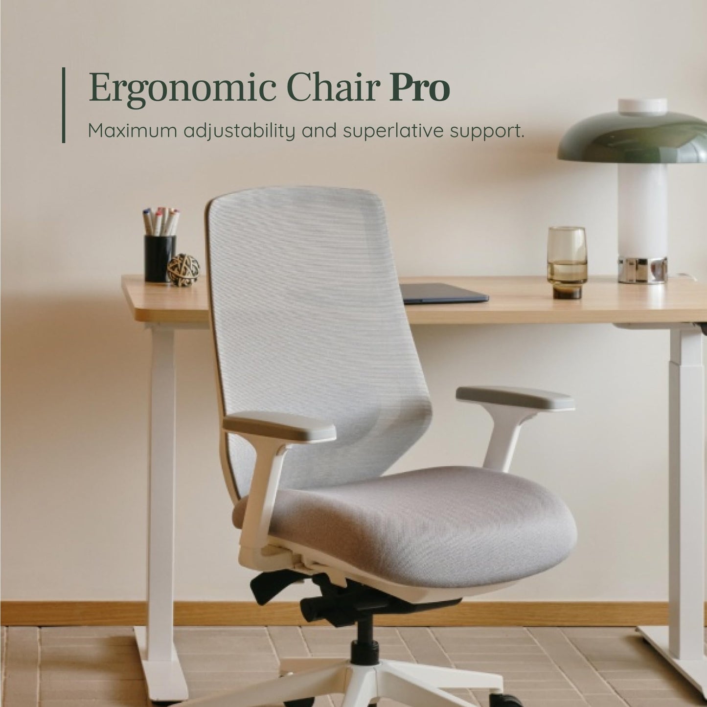 Branch Ergonomic Chair Pro - Mesh Office Chair with 14 Points of Adjustment - Height, Depth & Tilt Adjustable - 5D Armrests - Forward Tilt, Smooth Recline, and Lumbar Support - Boulder