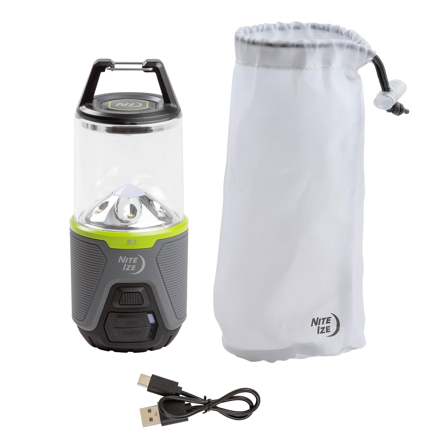 Nite Ize Radiant RL2 Rechargeable Lantern - Outdoor LED Lantern - Camping Gear & Emergency Kits - Rechargeable with Power Bank - Impact & Water Resistant