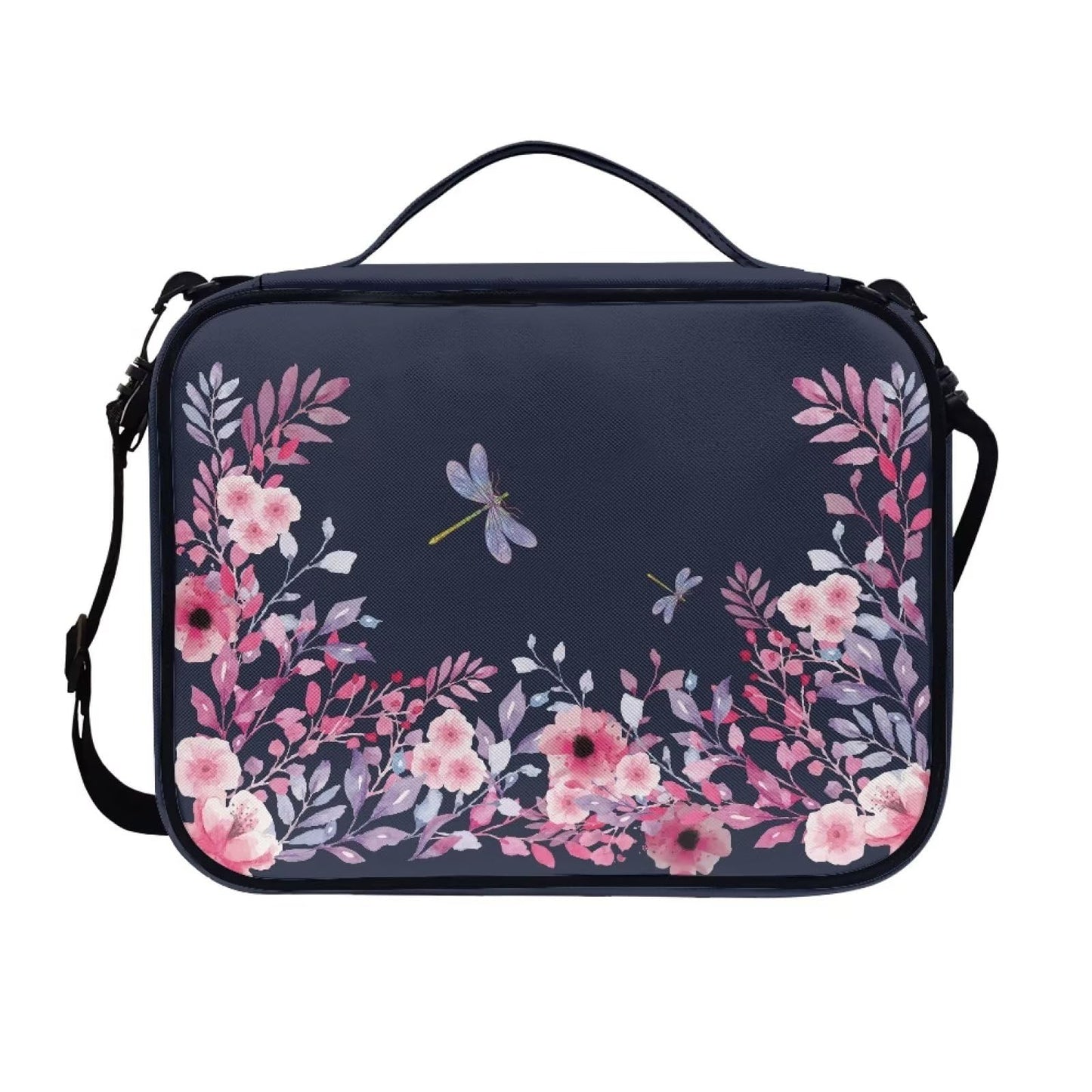 Salabomia Bible Bags and Totes for Women with Verse, Portable Multi-Functional Bible Study Supplies Kit for Women Girls, Large Bible Covers for Women with Shoulder Strap Handle, Blue and Pink