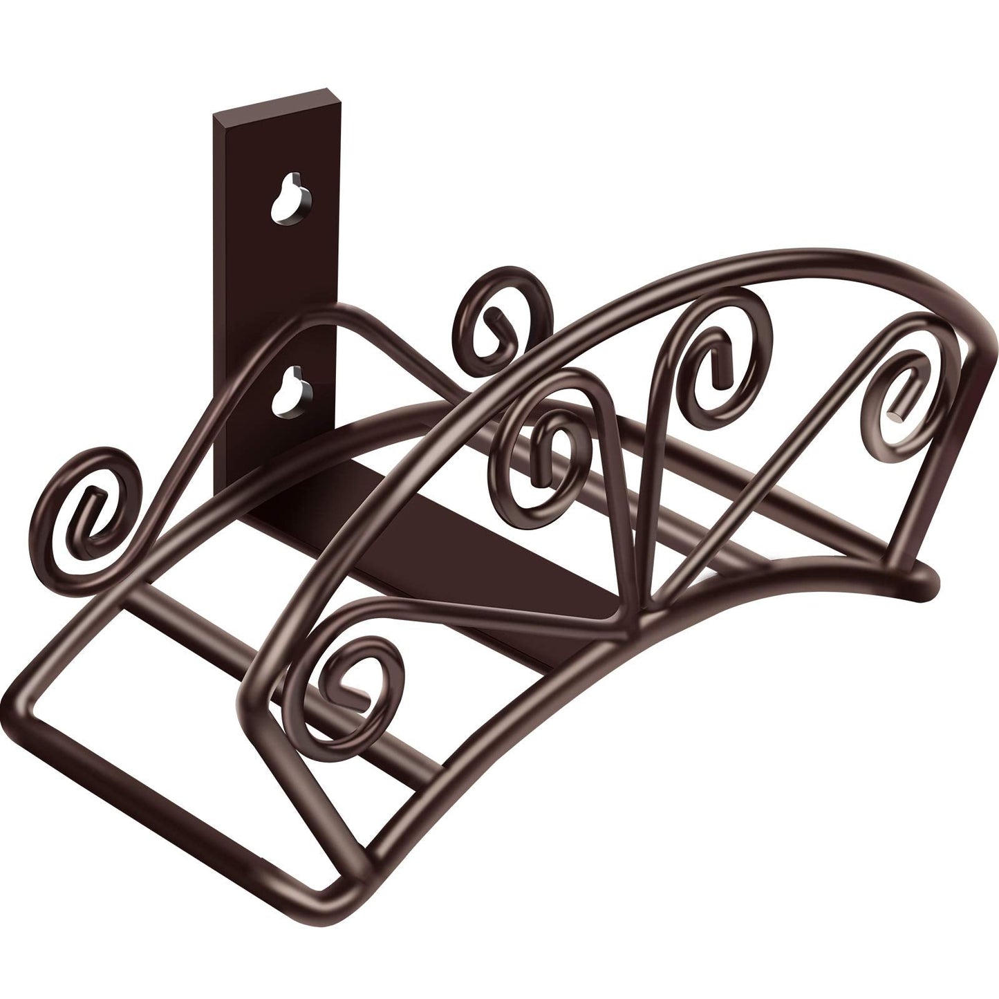 TomCare Garden Hose Holder Heavy Duty Water Hose Holder Holds 150 FT Hoses Solid Metal Hoses Hanger Wall Mount Decorative Durable Garden Hoses Storage Hose Reel Hose Organizer for Outside Yard, Bronze